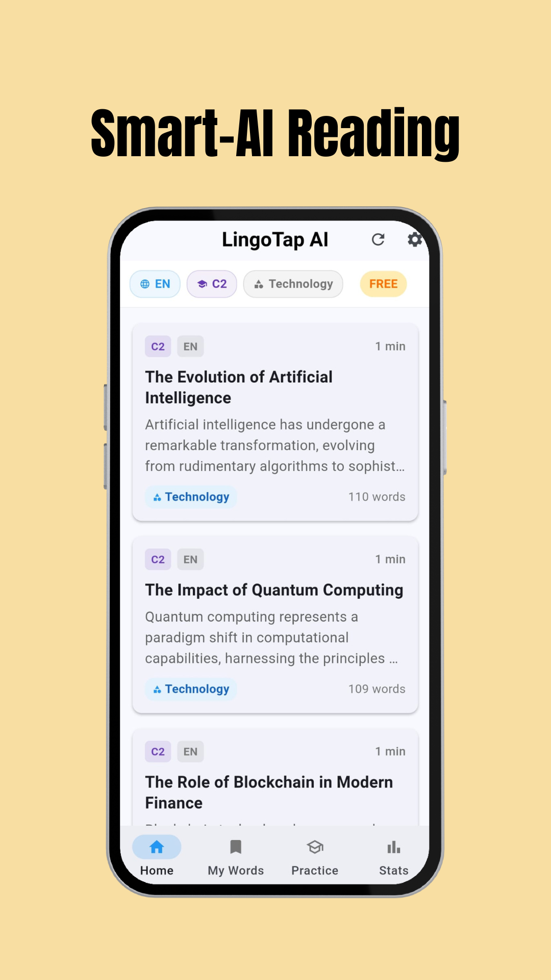 LingoTap AI interface